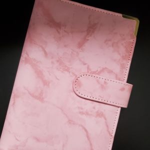 Pink Marble A6 Budget Binder